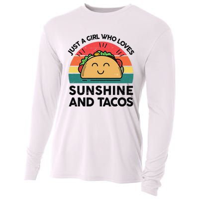 Cinco De Mayo Sunshine Taco Funny Fiesta Mexican Cooling Performance Long Sleeve Crew