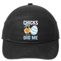 Chicks Dig Me Easter Happy Easter Funny 7-Panel Snapback Hat