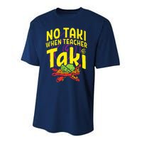 Cinco De Mayo No Taki When Teacher Funny Performance Sprint T-Shirt