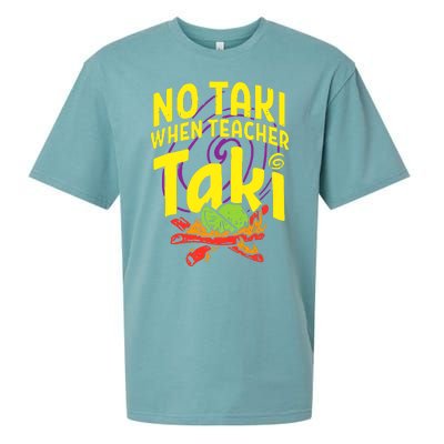 Cinco De Mayo No Taki When Teacher Funny Sueded Cloud Jersey T-Shirt