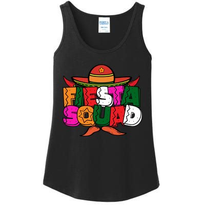 Cinco De Mayo Fiesta Squad Graphic Ladies Essential Tank