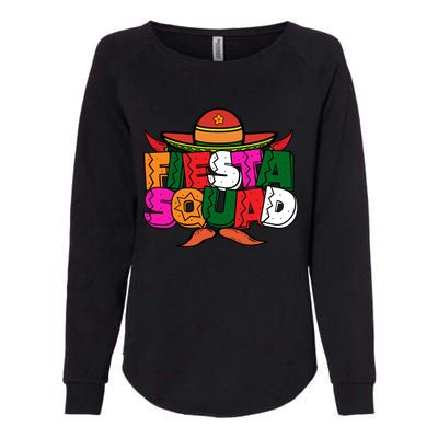 Cinco De Mayo Fiesta Squad Graphic Womens California Wash Sweatshirt