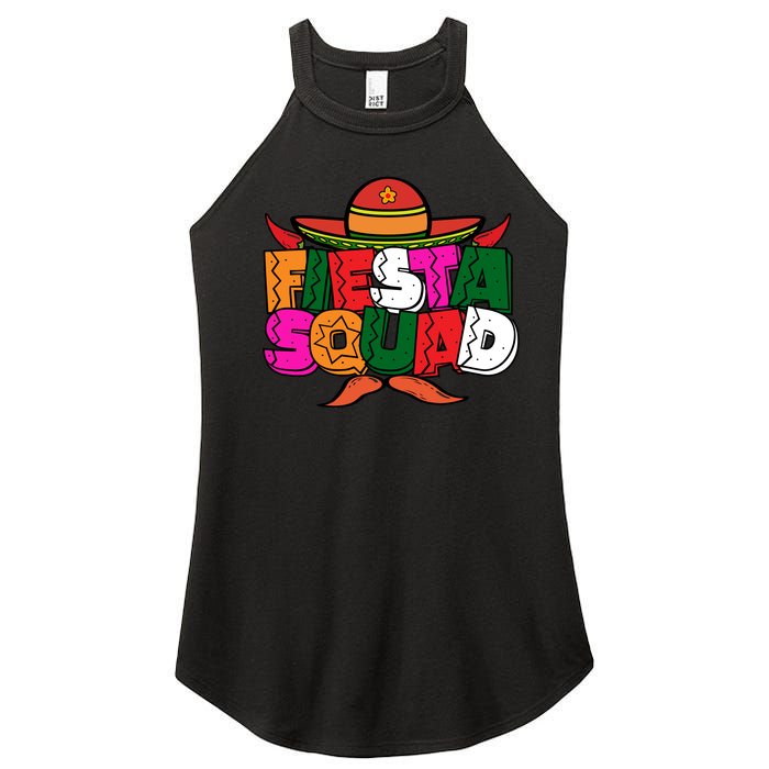 Cinco De Mayo Fiesta Squad Graphic Women’s Perfect Tri Rocker Tank