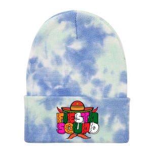 Cinco De Mayo Fiesta Squad Graphic Tie Dye 12in Knit Beanie