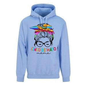 Cinco De Mayo Mama Messy Bun Mexican Mothers Day Mom Unisex Surf Hoodie