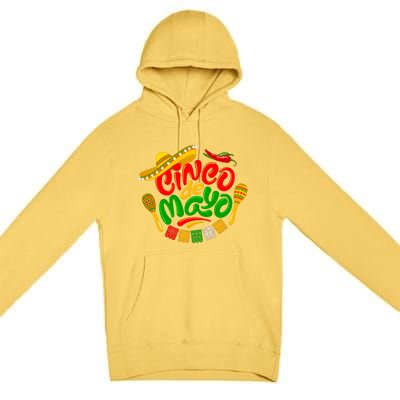 Cinco De Mayo Fiesta Celebration Premium Pullover Hoodie