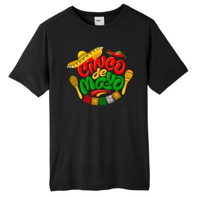 Cinco De Mayo Fiesta Celebration Tall Fusion ChromaSoft Performance T-Shirt