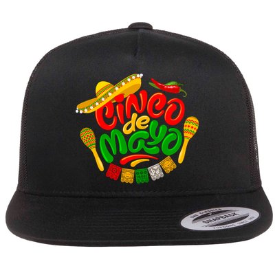 Cinco De Mayo Fiesta Celebration Flatbill Hat
