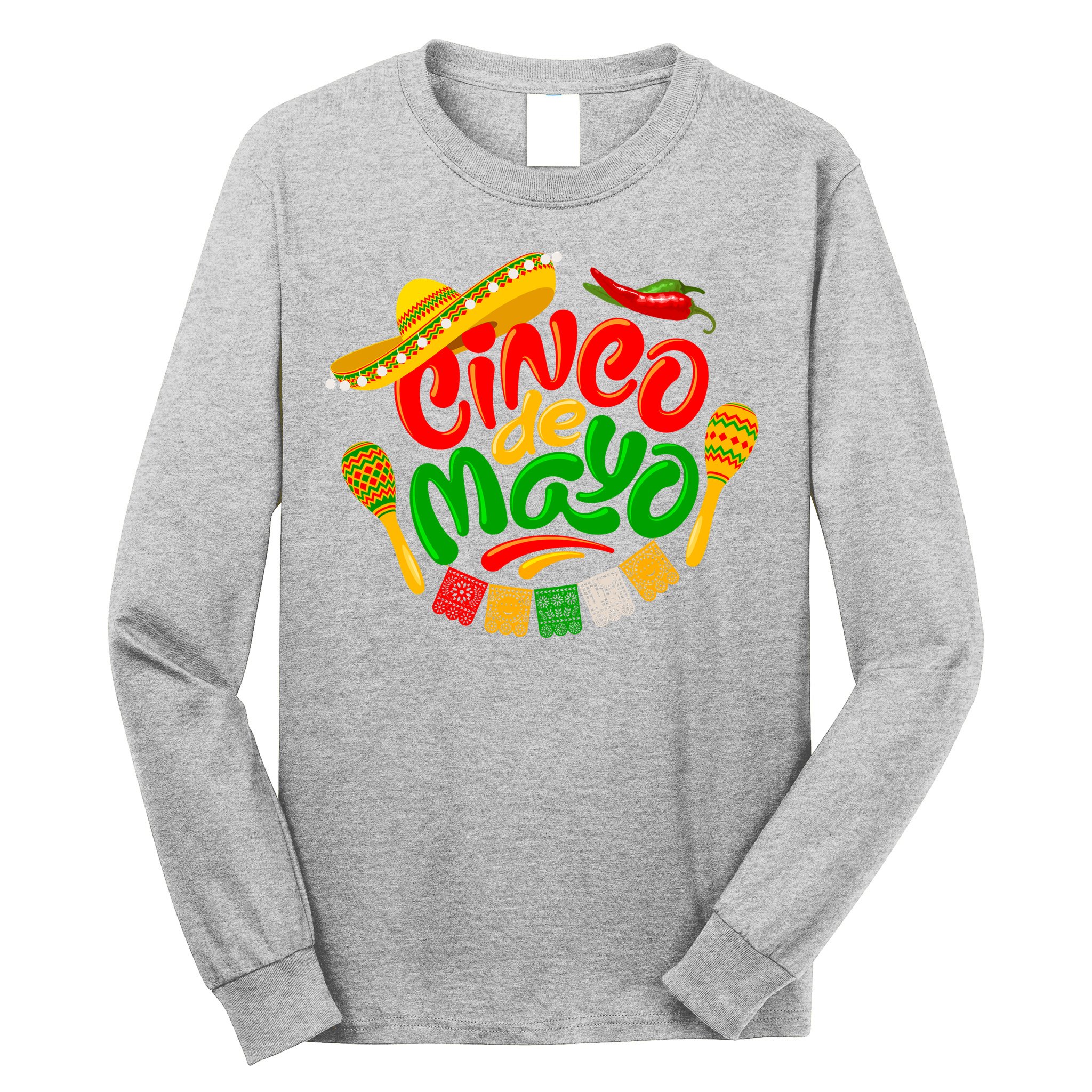 Cinco De Mayo Fiesta Celebration Long Sleeve Shirt