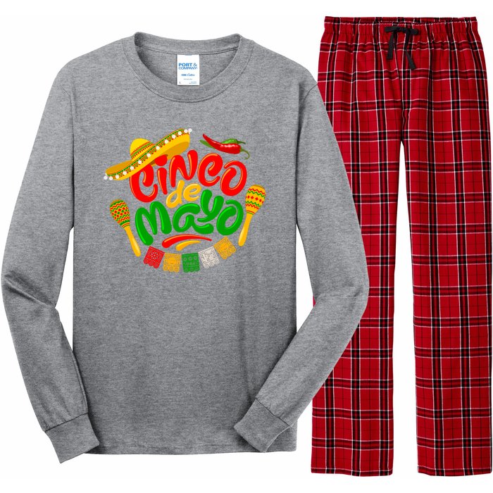 Cinco De Mayo Fiesta Celebration Long Sleeve Pajama Set