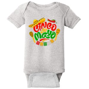 Cinco De Mayo Fiesta Celebration Baby Bodysuit