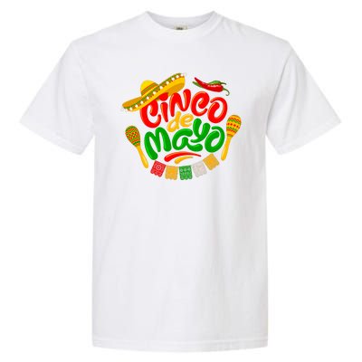 Cinco De Mayo Fiesta Celebration Garment-Dyed Heavyweight T-Shirt