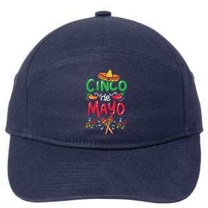 Cinco De Mayo Shirts Mexican Fiesta 5 De Mayo 7-Panel Snapback Hat