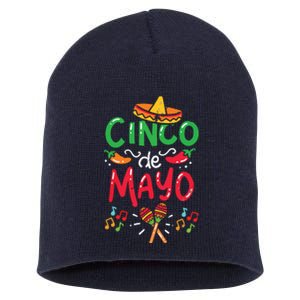 Cinco De Mayo Shirts Mexican Fiesta 5 De Mayo Short Acrylic Beanie