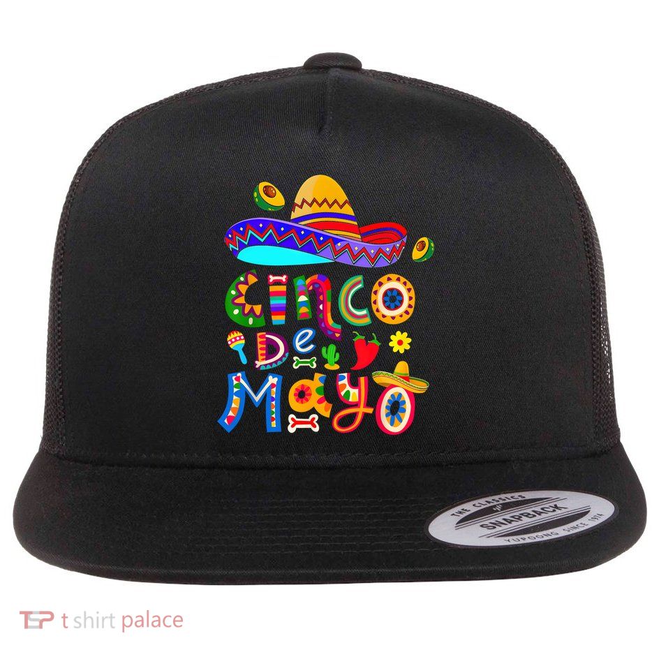 Cinco De Mayo Mexican Fiesta 5 De Mayo Women Men Flatbill Hat