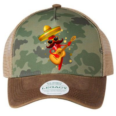 Cinco De Mayo Spicy Chili Pepper Fiesta Legacy Tie Dye Trucker Hat