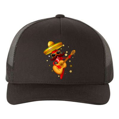 Cinco De Mayo Spicy Chili Pepper Fiesta Yupoong Adult 5-Panel Trucker Hat