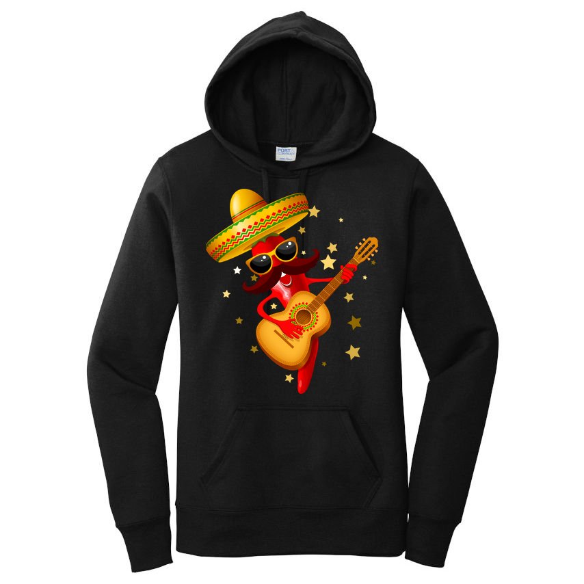 Cinco De Mayo Spicy Chili Pepper Fiesta Women's Pullover Hoodie