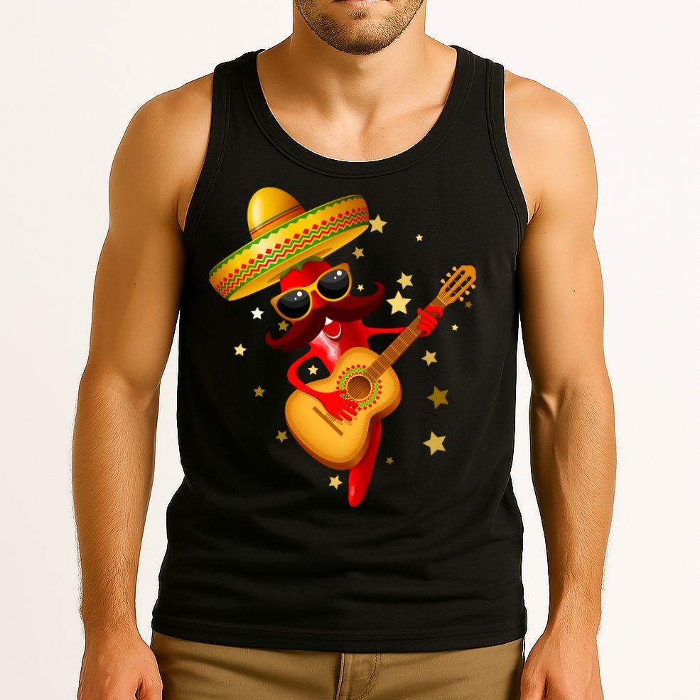 Cinco De Mayo Spicy Chili Pepper Fiesta Tank Top