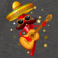 Cinco De Mayo Spicy Chili Pepper Fiesta Vector Backpack