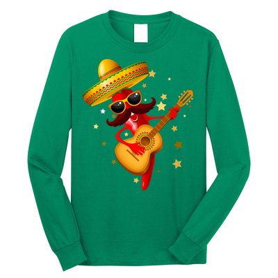 Cinco De Mayo Spicy Chili Pepper Fiesta Long Sleeve Shirt