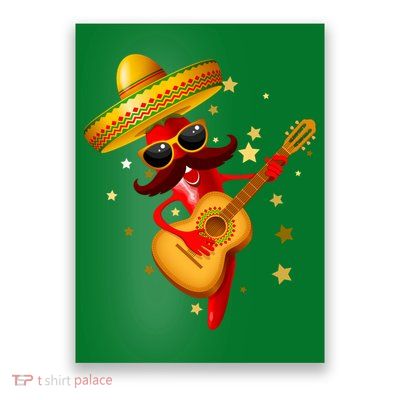 Cinco De Mayo Spicy Chili Pepper Fiesta Poster