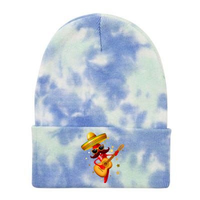 Cinco De Mayo Spicy Chili Pepper Fiesta Tie Dye 12in Knit Beanie