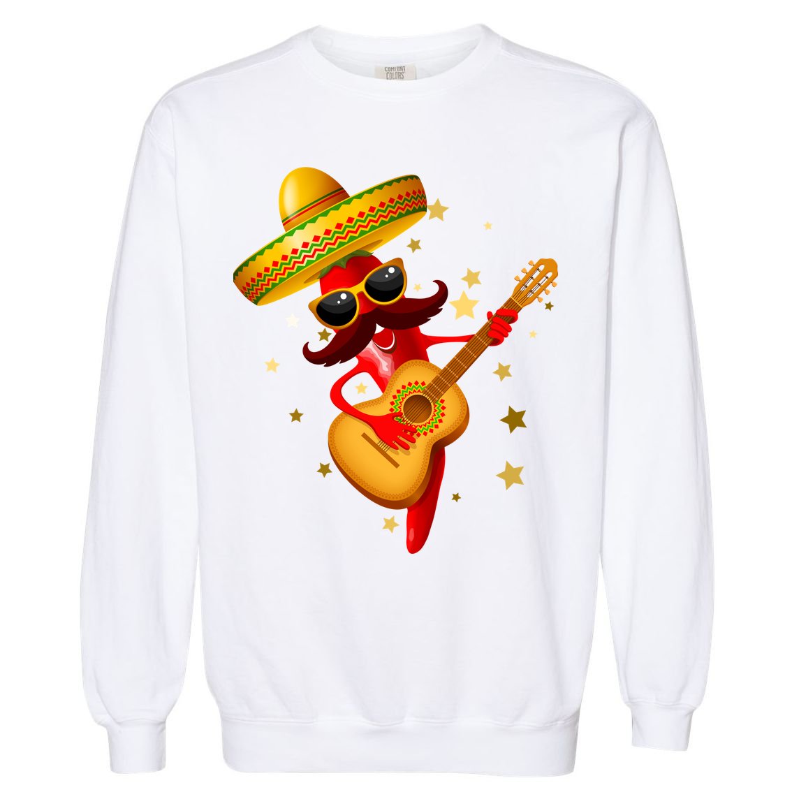 Cinco De Mayo Spicy Chili Pepper Fiesta Garment-Dyed Sweatshirt