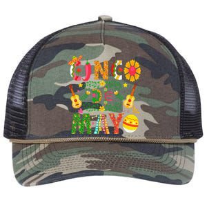 Cinco De Mayo Mexican Fiesta 5 De Mayo Retro Rope Trucker Hat Cap