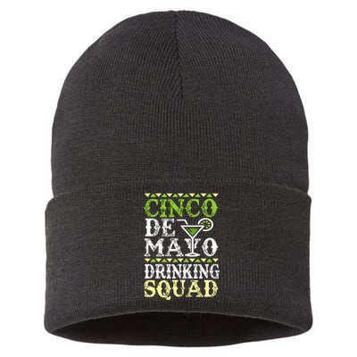 Cinco De Mayo Drinking Squad Sustainable Knit Beanie