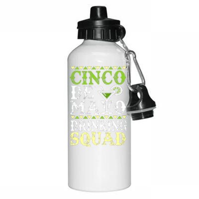 Cinco De Mayo Drinking Squad Aluminum Water Bottle