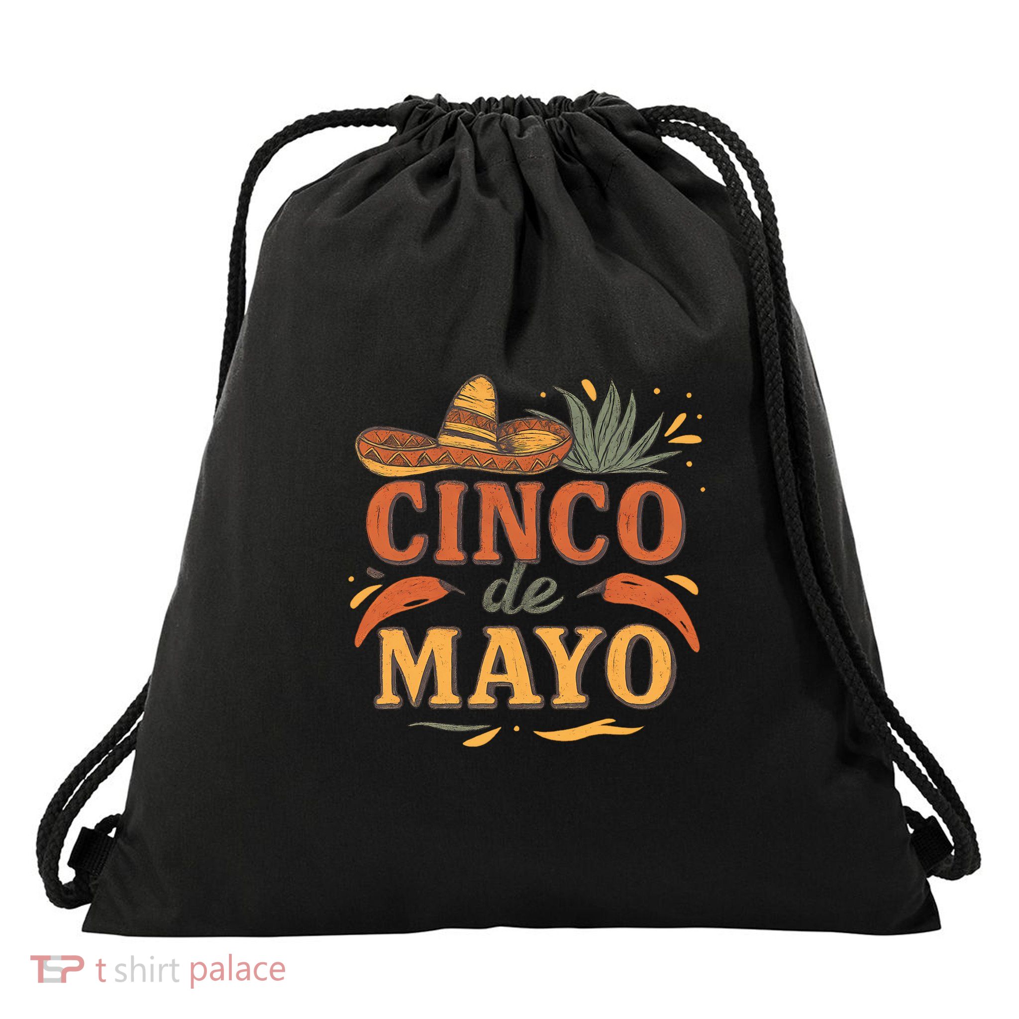 Cinco de Mayo Celebration Drawstring Bag