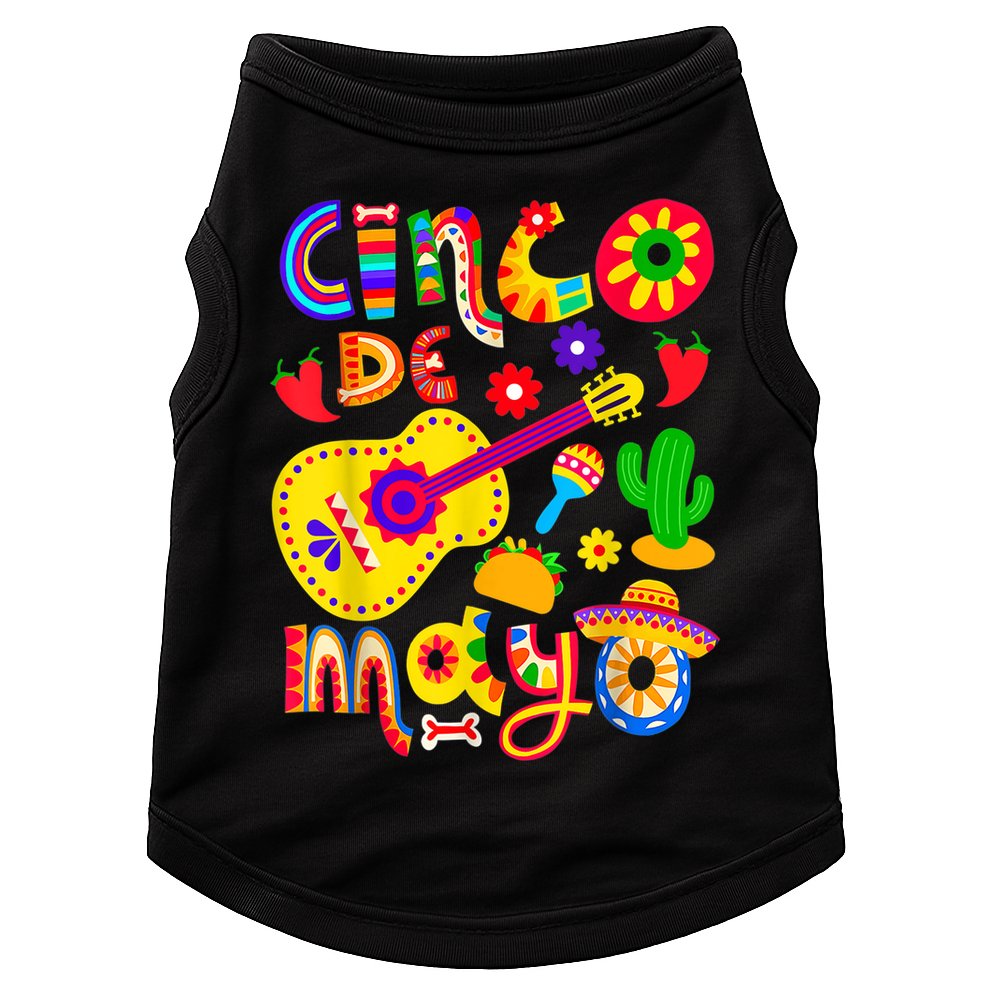Cinco De Mayo Shirt Mexican Fiesta 5 De Mayo Doggie Tank