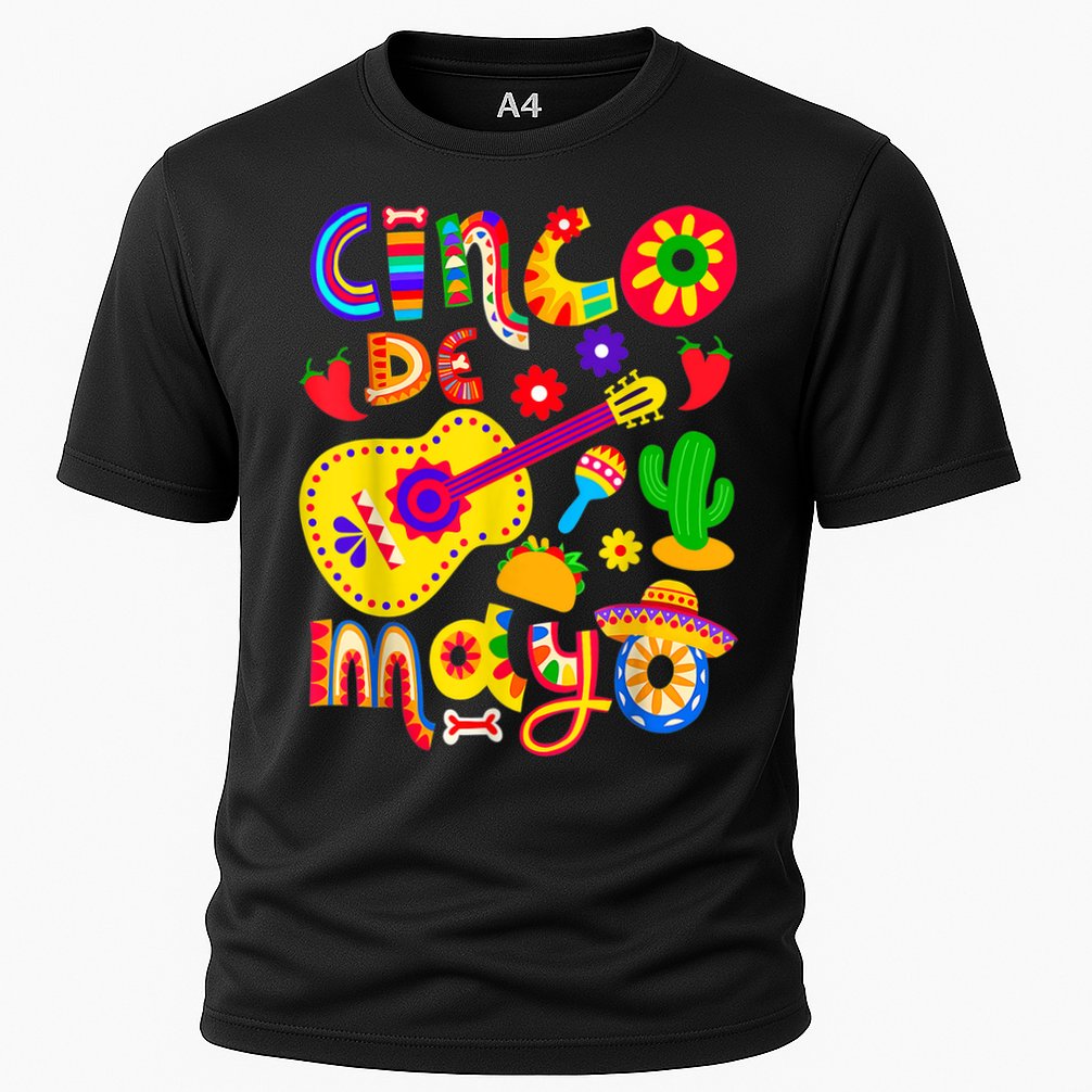 Cinco De Mayo Shirt Mexican Fiesta 5 De Mayo Cooling Performance Crew T-Shirt