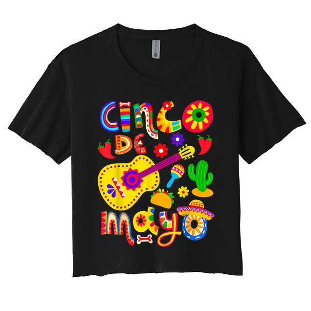 Cinco De Mayo Shirt Mexican Fiesta 5 De Mayo Crop Top