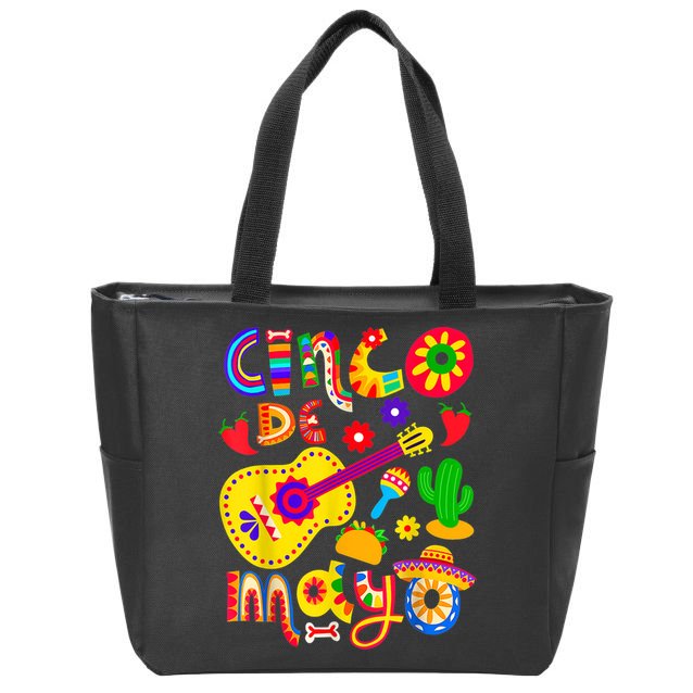 Cinco De Mayo Shirt Mexican Fiesta 5 De Mayo Zip Tote Bag