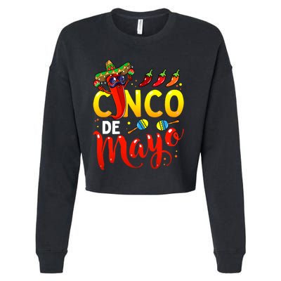 Cinco De Mayo Mexican Fiesta 5 De Mayo Cropped Pullover Crew