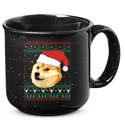 Christmas Doge Meme Shiba Inu Santa Funny Ugly Sweater Xmas Great Gift 15oz Campfire Ceramic Mug
