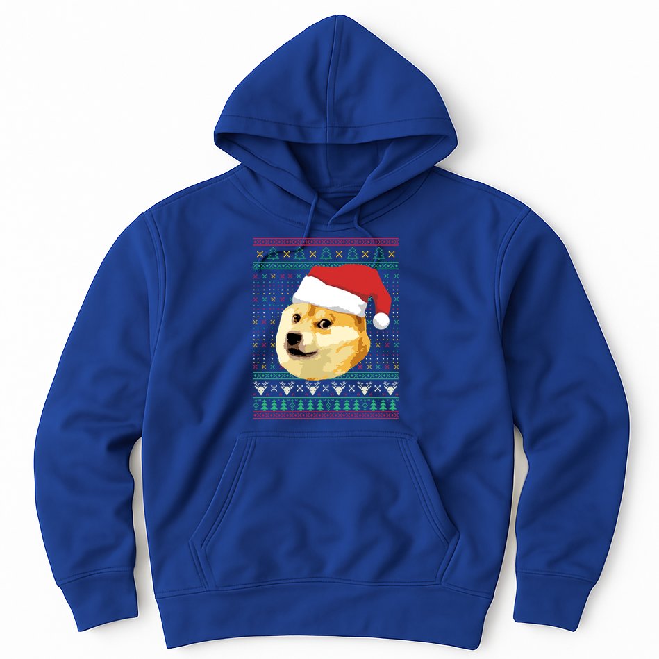 Christmas Doge Meme Shiba Inu Santa Funny Ugly Sweater Xmas Great Gift Hoodie
