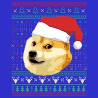 Christmas Doge Meme Shiba Inu Santa Funny Ugly Sweater Xmas Great Gift Tall T-Shirt