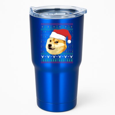 Christmas Doge Meme Shiba Inu Santa Funny Ugly Sweater Xmas Great Gift Tumbler