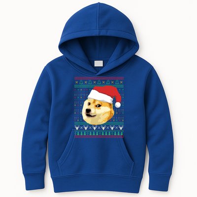 Christmas Doge Meme Shiba Inu Santa Funny Ugly Sweater Xmas Great Gift Kids Hoodie