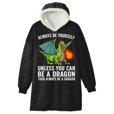 Cool Dragon Mythical Dragon Lovers Hooded Wearable Blanket