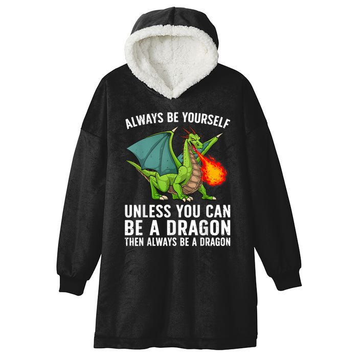 Cool Dragon Mythical Dragon Lovers Hooded Wearable Blanket