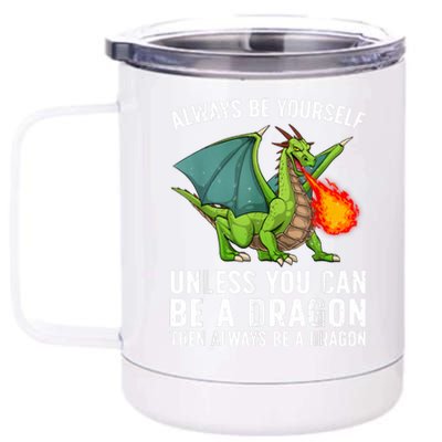 Cool Dragon Mythical Dragon Lovers 12 oz Stainless Steel Tumbler Cup