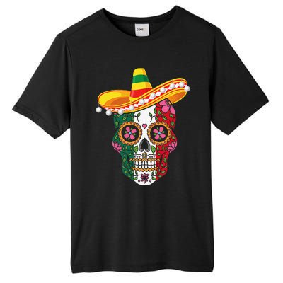 Cinco De Mayo Party Sugar Skull Mexican Fiesta Tall Fusion ChromaSoft Performance T-Shirt