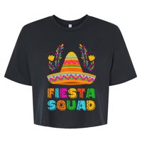 Cinco De Mayo Fiesta Squad Family Matching Bella+Canvas Jersey Crop Tee