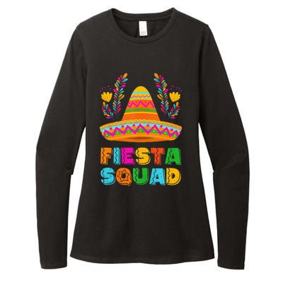 Cinco De Mayo Fiesta Squad Family Matching Womens CVC Long Sleeve Shirt