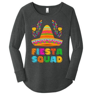 Cinco De Mayo Fiesta Squad Family Matching Women's Perfect Tri Tunic Long Sleeve Shirt