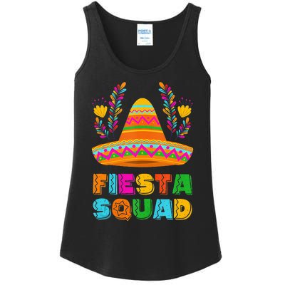 Cinco De Mayo Fiesta Squad Family Matching Ladies Essential Tank